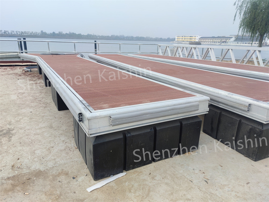 Marine Aluminum Floating Docks Boating Floating Pontoon Jetty For Lakes / Moles