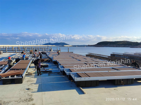 Customized Aluminum Floating Docks Floating Pontoon With Rubber Fenders Pier Docks
