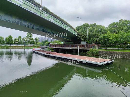 Marine HDPE Floater Aluminum Floating Docks Laminated Floors Floating Pier Dock