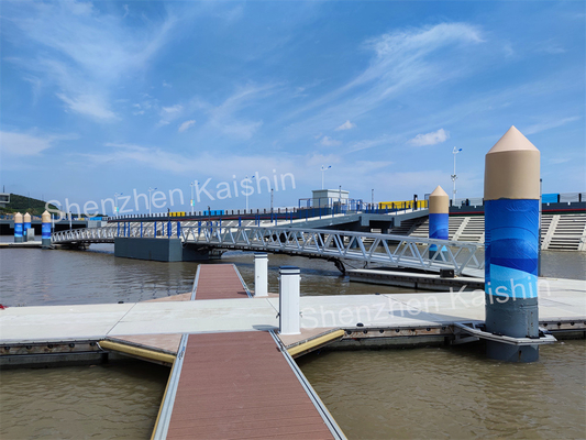 Customized Aluminum Floating Docks Floating Pontoon With Rubber Fenders Pier Docks