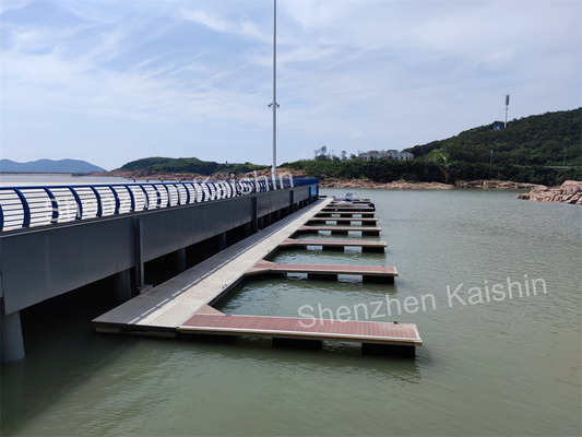 Customized Aluminum Floating Docks Floating Pontoon With Rubber Fenders Pier Docks