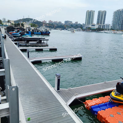 500-600mm Height Aluminum Floating Pontoon with Durable WPC Decking for Marine Applications