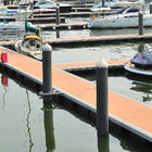 Customizable Aluminum Alloy Floating Pontoon Marina Docks With WPC Decking LLDPE Floatation Accessories