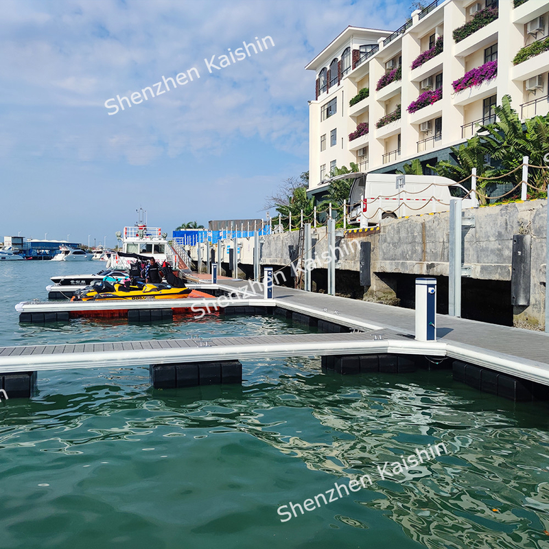Customizable Portable Aluminum Floating Dock with Rubber Fender and 500mm Freeboard for Marina Applications