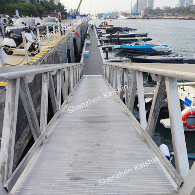 สะพานลอยแบบอัลลูมิเนียมกันคลื่น สะพานพอนโตน สะพานลอยแบบปรับแต่ง