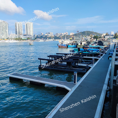ระยะยาว Marine Finger Dock อลูมิเนียม Floating Pontoon Yacht Floating Platform