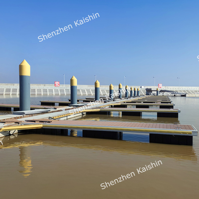 ทนทานเรือ Finger Dock กับ HDPE EPS ผสมลอย อลูมิเนียมลอย Pontoon Yacht สะพานเรือ