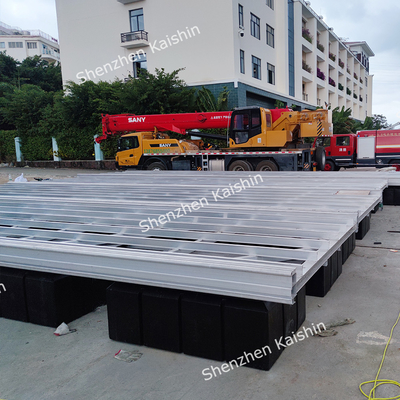 การปรับแต่งเรือเรือลอย Dock อลูมิเนียมเหล็ก 6061 T6 ลอย Pontoon สําหรับ Marina ท่าเรือ