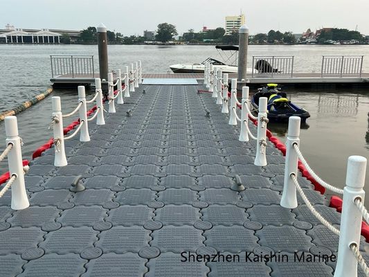 HDPE Modular Floating Dock Cubes with Tool-free Assembly and Corrosion Resistant ขนาด 500 X 500 X 400 มิลลิเมตร